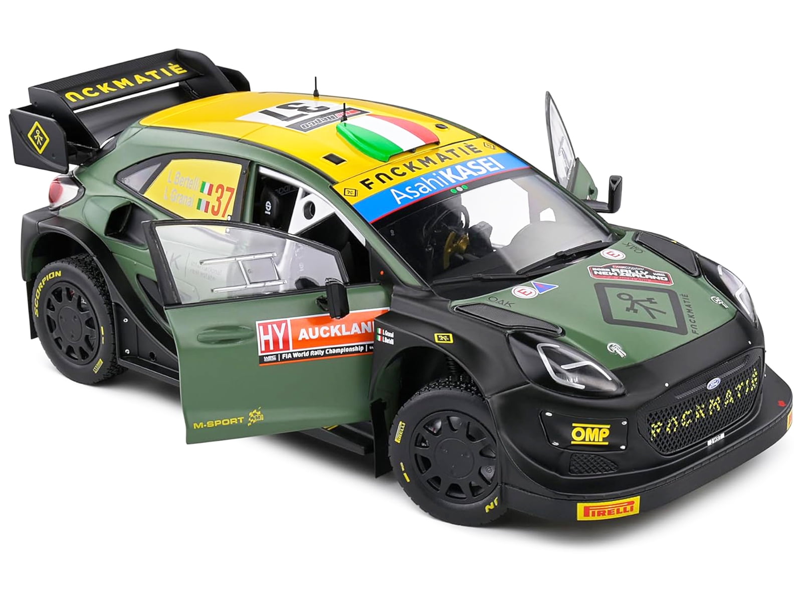 Ford Puma Rally1 Hybrid #37 "Rally New Zealand" (2022) "Competition" 1/18 Diecast Model Car by Solido