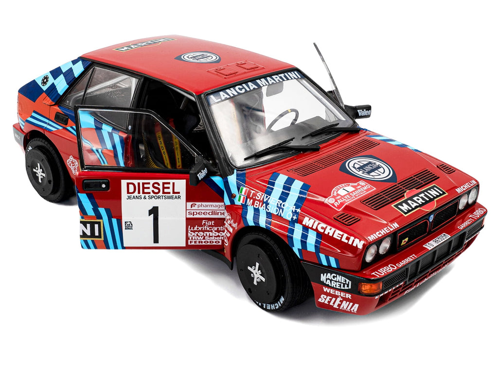 Lancia Delta HF Integrale #1 Winner "Rally Sanremo" (1989) "Competition" Series 1/18 Diecast Model Car by Solido