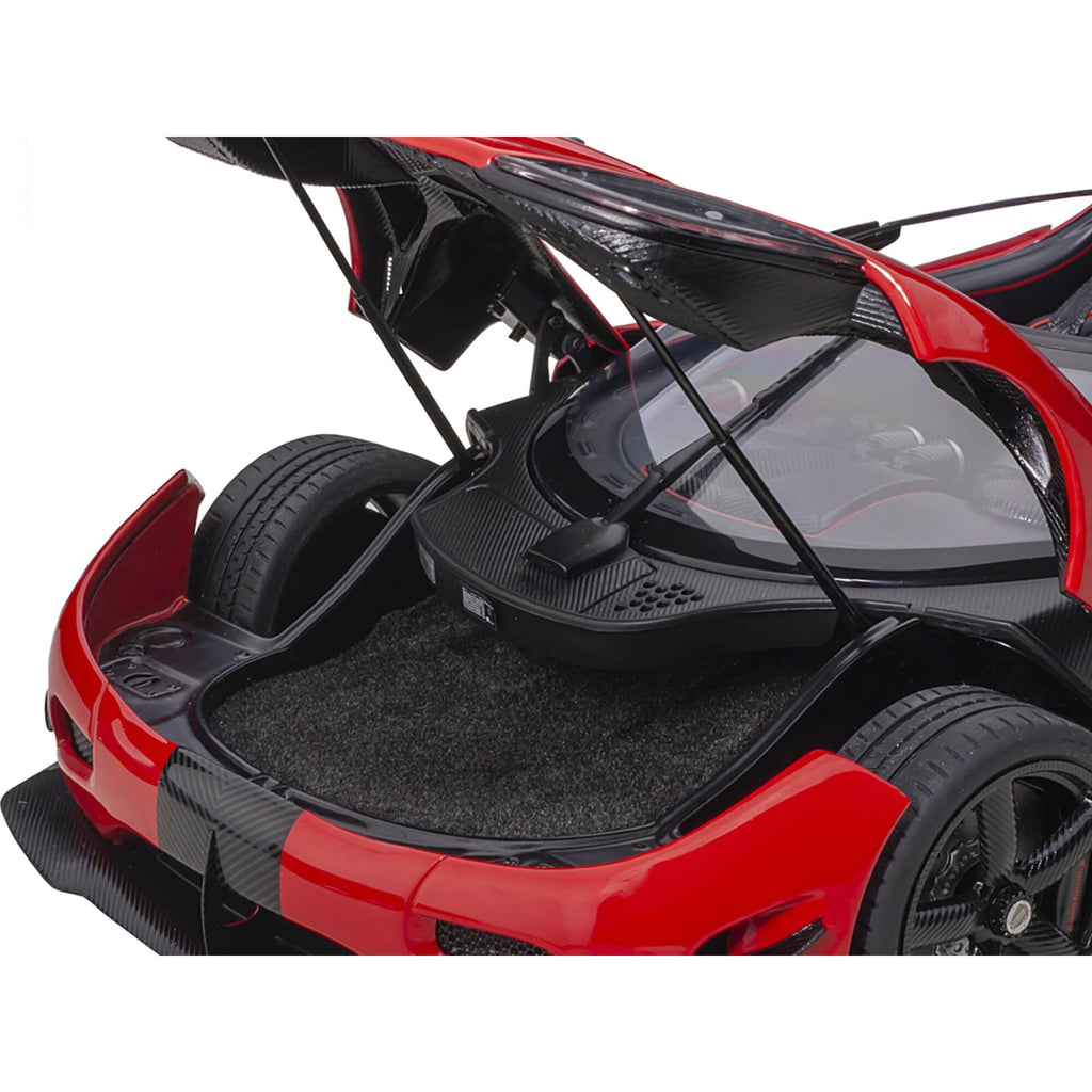 Koenigsegg Agera RS Chili Red with Black Accents 1/18 Model Car by Autoart