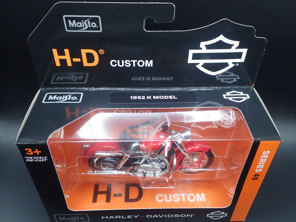 1952 52 K MODEL HARLEY DAVIDSON MOTORCYCLE MAISTO SERIES 45 1/18 MODEL BIKE
